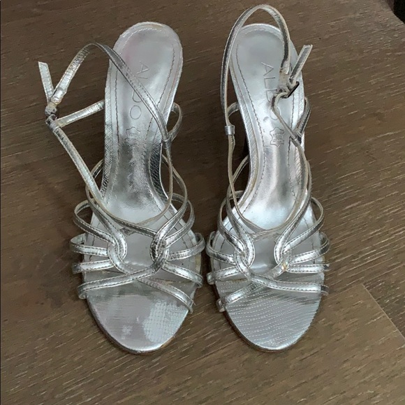 Aldo Shoes - ❗️LAST CHANCE❗️Silver Aldo Heels